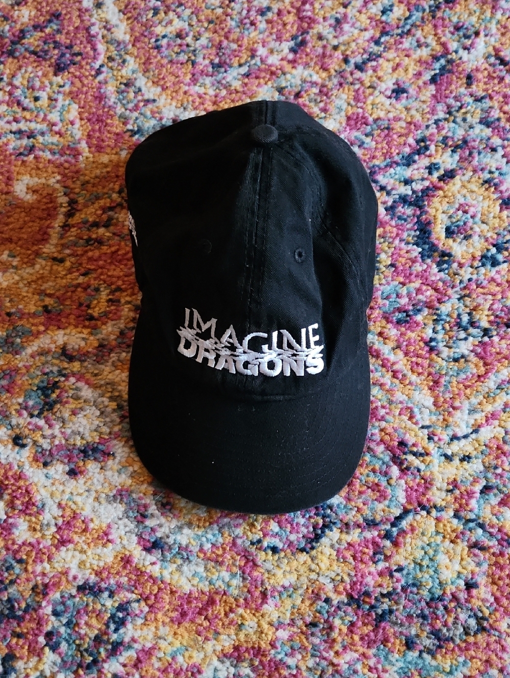 Imagine Dragons Mercury Tour Black Embroidered Baseball Cap